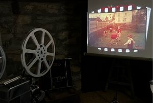 eine alter film Projektor des  Heimatmuseum Altenmellrich 