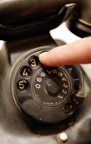 ein Wählscheibentelefon des Heimatmuseum Altenmellrich