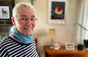 Eva-Maria Rellecke in alltags Klamotten 