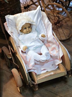 der Kinderwagen von der Tochter des Gründers des Heimatmuseum Altenmellrich