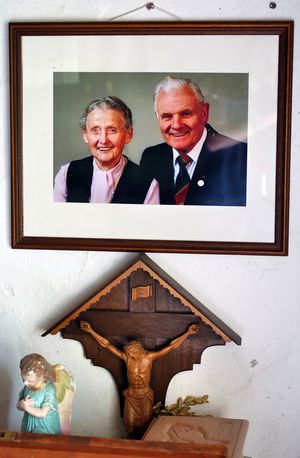 Alfred und Hedwig Hoppe auf dem Bild zu sehen