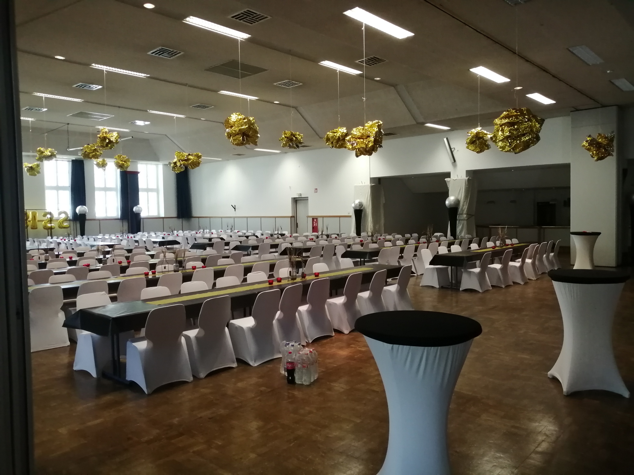 Abi Feier 2022 Aufbau im Bürgerhaus Anröchte
